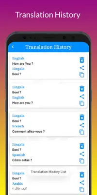 Lingala Translator android App screenshot 1